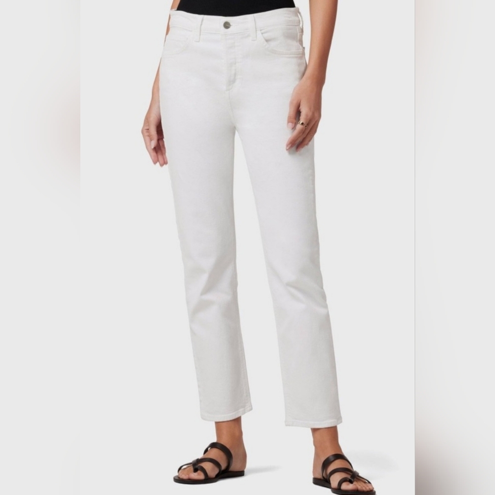 Joe's Jeans The Scout White Straight Leg Classic Denim Sz 29 Stove Pipe